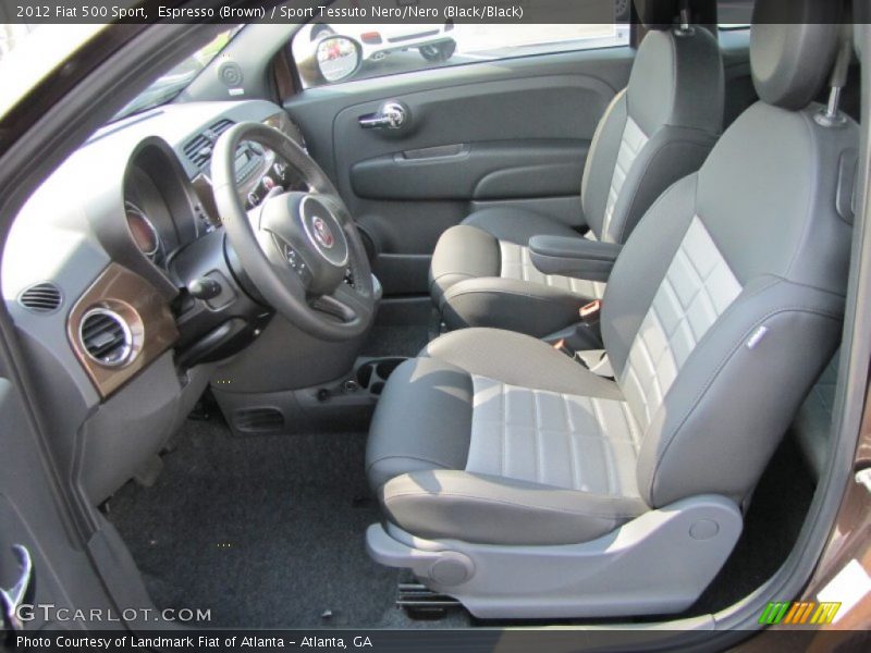  2012 500 Sport Sport Tessuto Nero/Nero (Black/Black) Interior