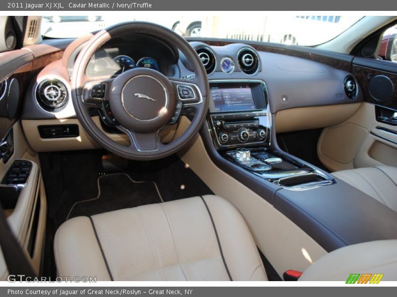 Caviar Metallic / Ivory/Truffle 2011 Jaguar XJ XJL