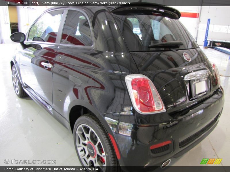Nero (Black) / Sport Tessuto Nero/Nero (Black/Black) 2012 Fiat 500 Sport