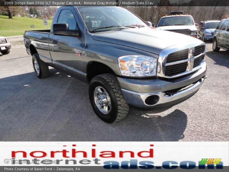 Mineral Gray Metallic / Medium Slate Gray 2008 Dodge Ram 2500 SLT Regular Cab 4x4