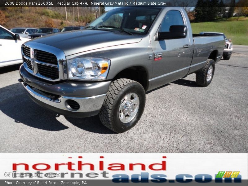 Mineral Gray Metallic / Medium Slate Gray 2008 Dodge Ram 2500 SLT Regular Cab 4x4