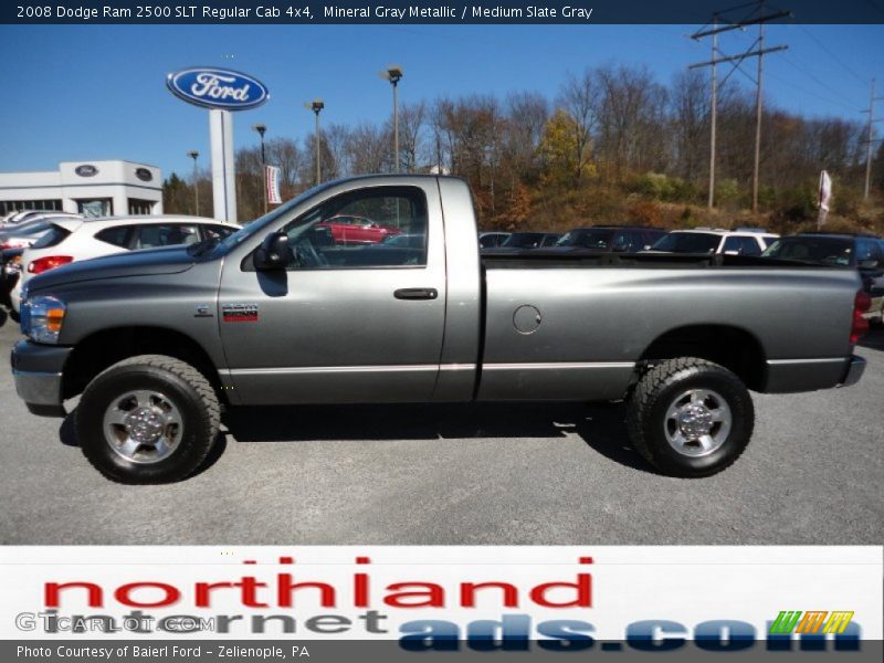 Mineral Gray Metallic / Medium Slate Gray 2008 Dodge Ram 2500 SLT Regular Cab 4x4