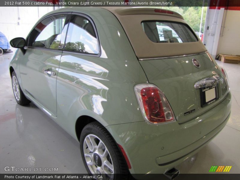  2012 500 c cabrio Pop Verde Chiaro (Light Green)