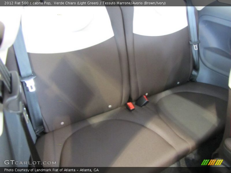 Verde Chiaro (Light Green) / Tessuto Marrone/Avorio (Brown/Ivory) 2012 Fiat 500 c cabrio Pop