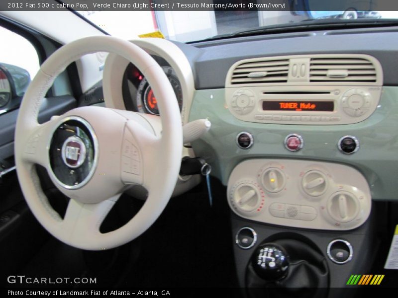 Dashboard of 2012 500 c cabrio Pop