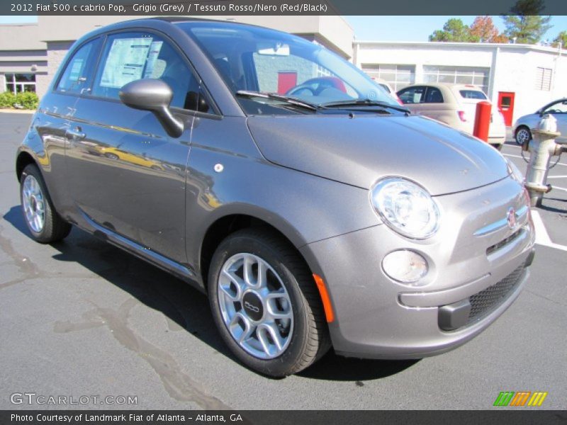 Front 3/4 View of 2012 500 c cabrio Pop