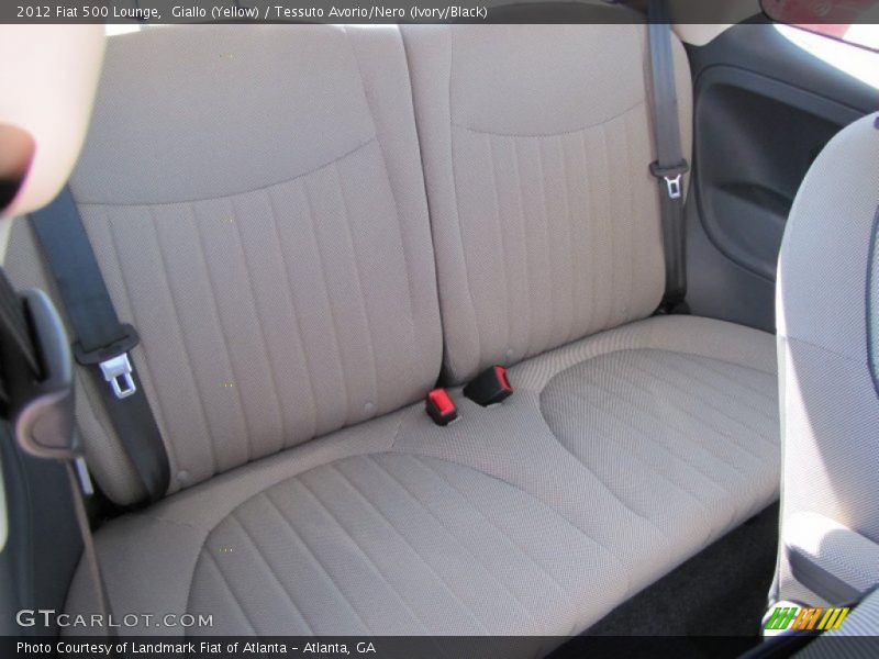 Giallo (Yellow) / Tessuto Avorio/Nero (Ivory/Black) 2012 Fiat 500 Lounge