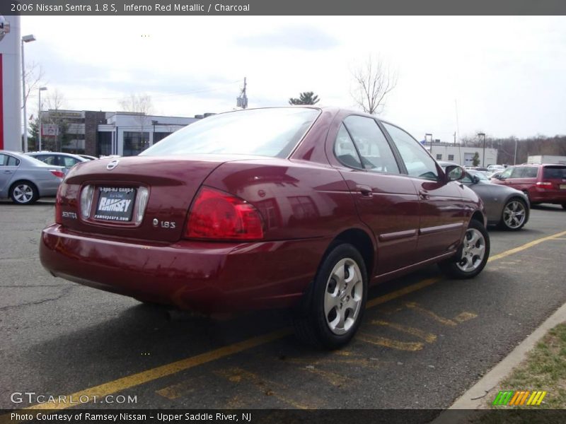 Inferno Red Metallic / Charcoal 2006 Nissan Sentra 1.8 S