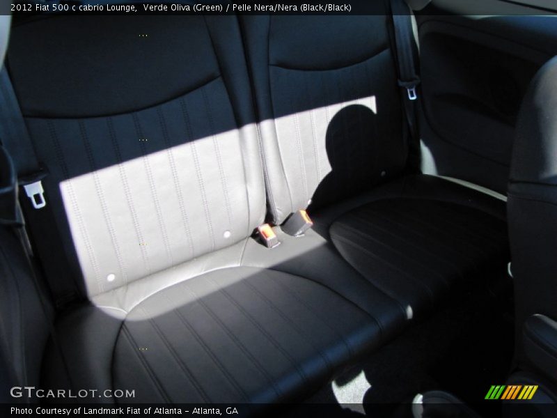 Verde Oliva (Green) / Pelle Nera/Nera (Black/Black) 2012 Fiat 500 c cabrio Lounge