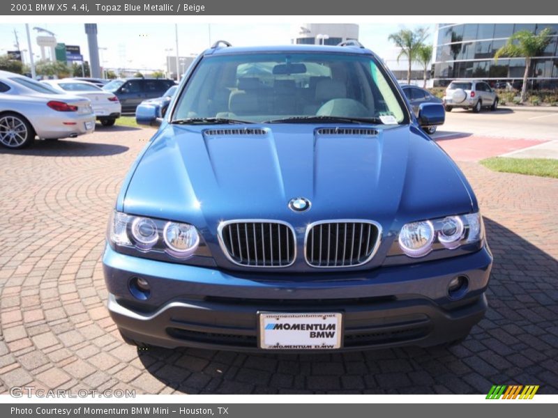 Topaz Blue Metallic / Beige 2001 BMW X5 4.4i