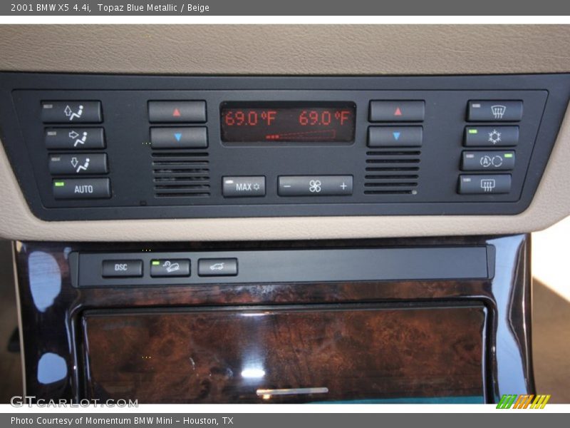 Topaz Blue Metallic / Beige 2001 BMW X5 4.4i