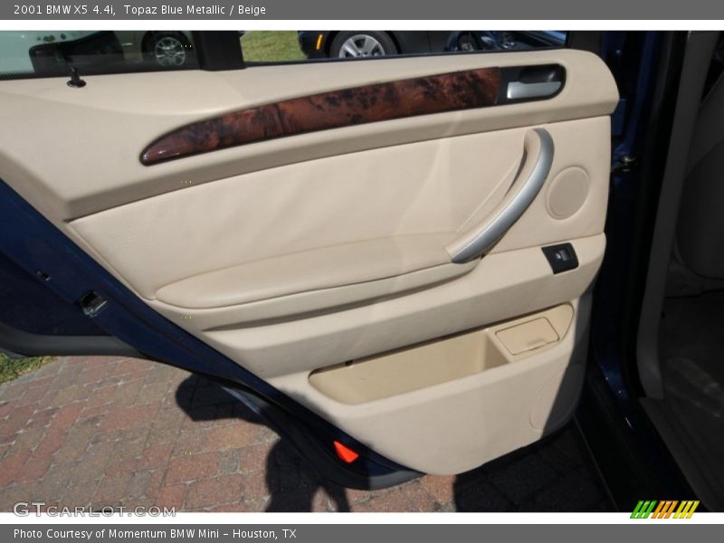 Topaz Blue Metallic / Beige 2001 BMW X5 4.4i