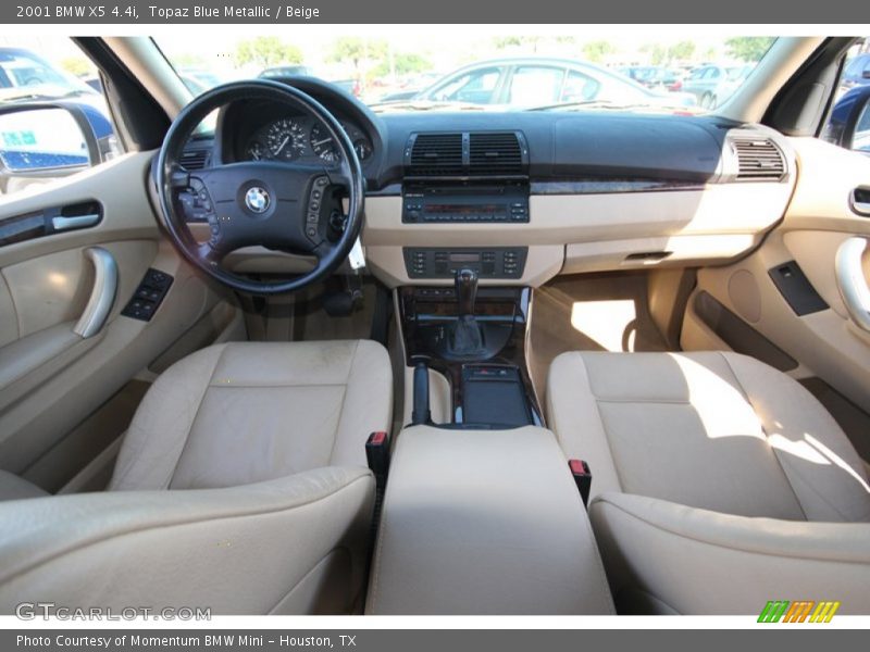 Topaz Blue Metallic / Beige 2001 BMW X5 4.4i