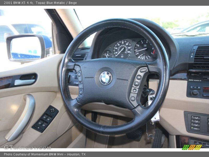Topaz Blue Metallic / Beige 2001 BMW X5 4.4i