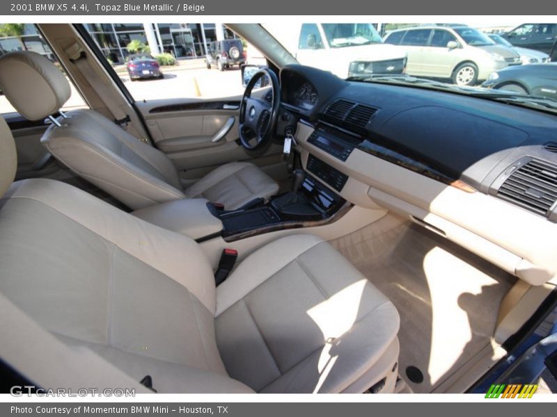 Topaz Blue Metallic / Beige 2001 BMW X5 4.4i