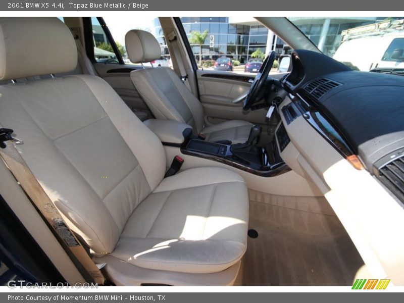 Topaz Blue Metallic / Beige 2001 BMW X5 4.4i