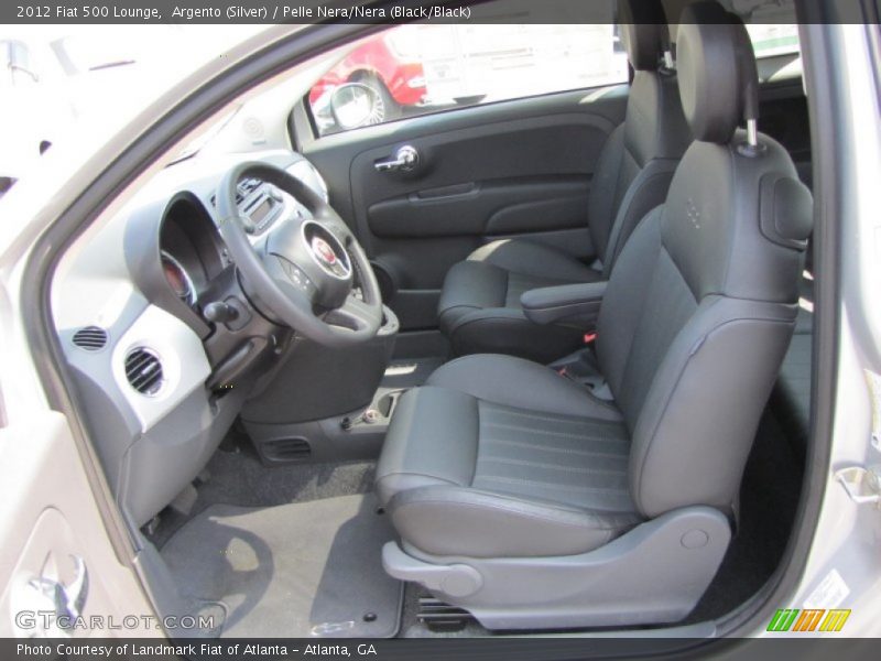  2012 500 Lounge Pelle Nera/Nera (Black/Black) Interior