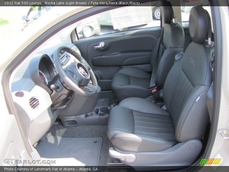  2012 500 Lounge Pelle Nera/Nera (Black/Black) Interior