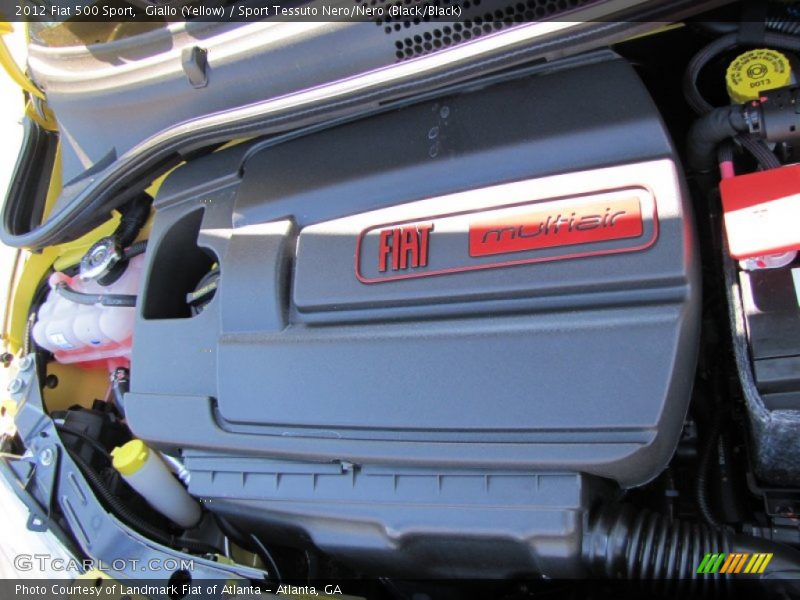 Giallo (Yellow) / Sport Tessuto Nero/Nero (Black/Black) 2012 Fiat 500 Sport