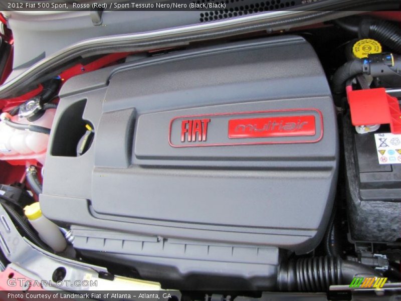 Rosso (Red) / Sport Tessuto Nero/Nero (Black/Black) 2012 Fiat 500 Sport