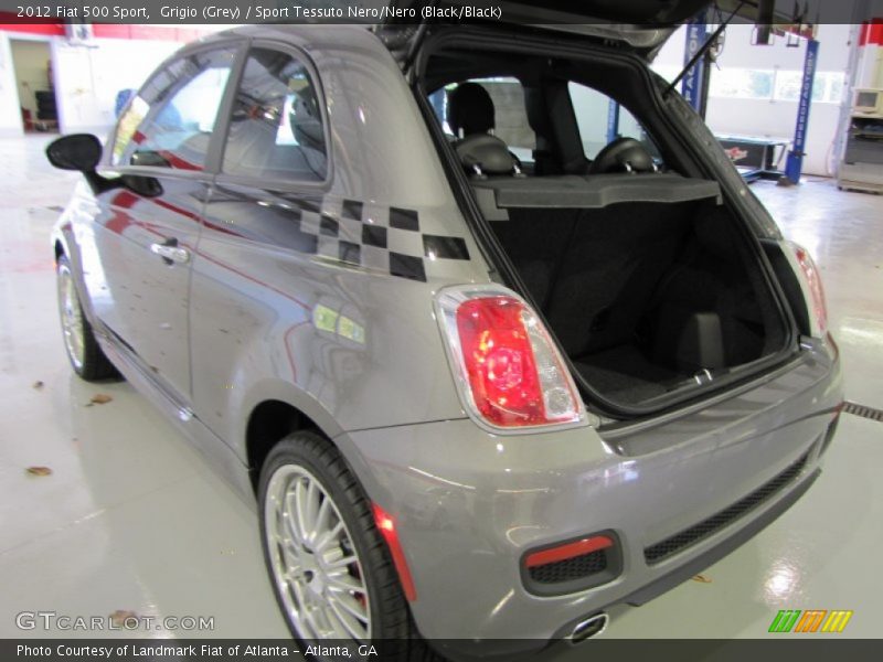 Grigio (Grey) / Sport Tessuto Nero/Nero (Black/Black) 2012 Fiat 500 Sport