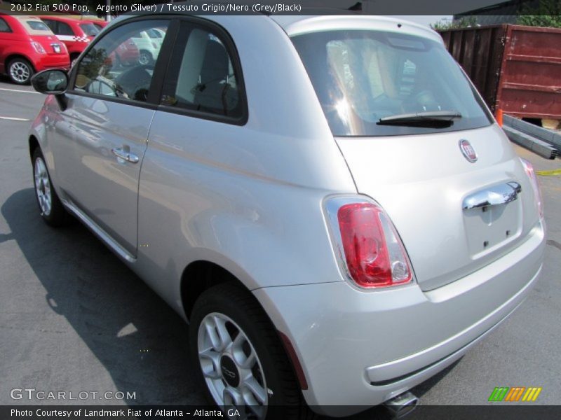 Argento (Silver) / Tessuto Grigio/Nero (Grey/Black) 2012 Fiat 500 Pop
