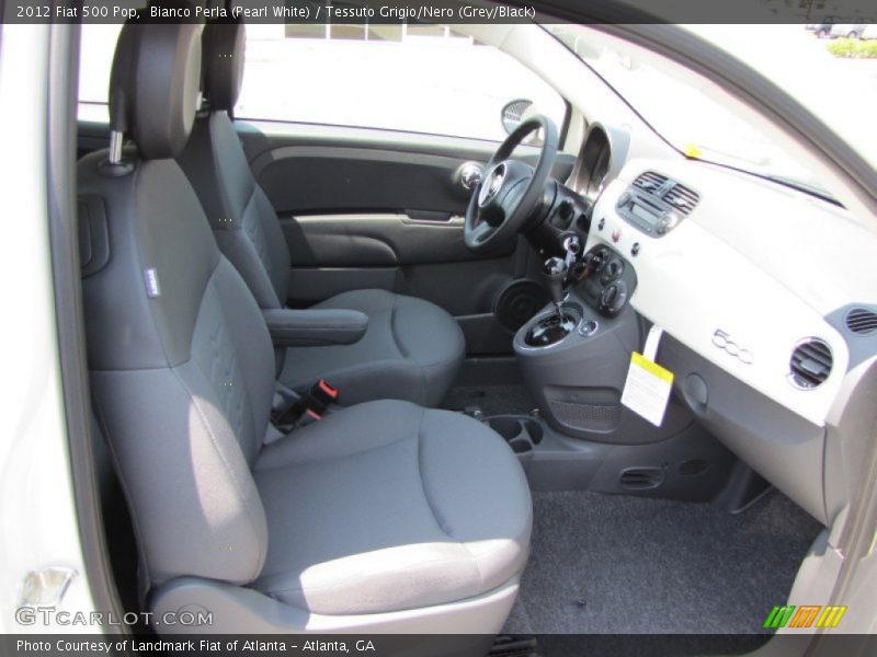  2012 500 Pop Tessuto Grigio/Nero (Grey/Black) Interior