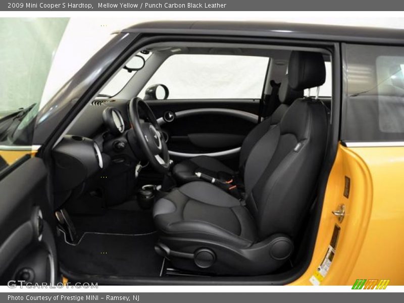 Mellow Yellow / Punch Carbon Black Leather 2009 Mini Cooper S Hardtop