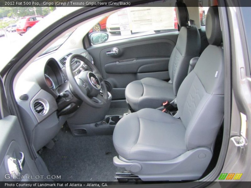 Grigio (Grey) / Tessuto Grigio/Nero (Grey/Black) 2012 Fiat 500 Pop