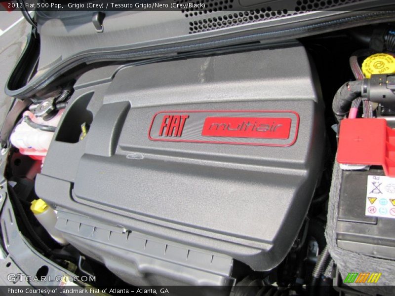Grigio (Grey) / Tessuto Grigio/Nero (Grey/Black) 2012 Fiat 500 Pop
