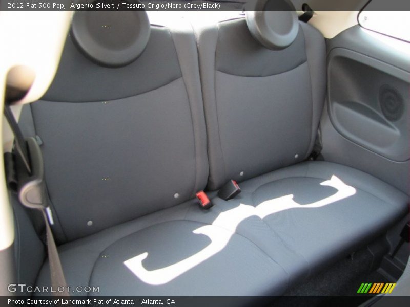  2012 500 Pop Tessuto Grigio/Nero (Grey/Black) Interior