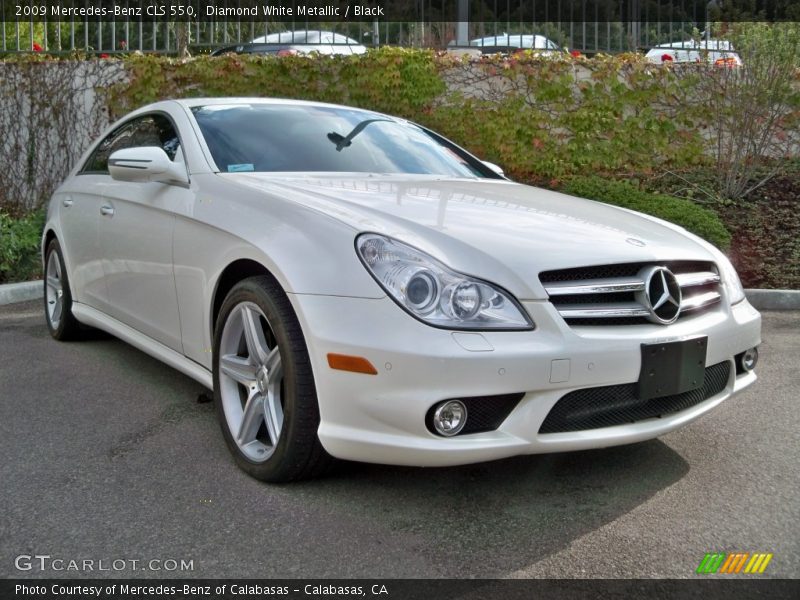 Diamond White Metallic / Black 2009 Mercedes-Benz CLS 550