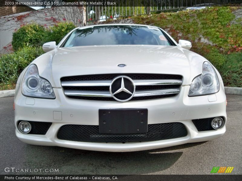 Diamond White Metallic / Black 2009 Mercedes-Benz CLS 550