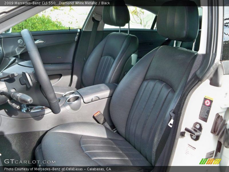 Diamond White Metallic / Black 2009 Mercedes-Benz CLS 550