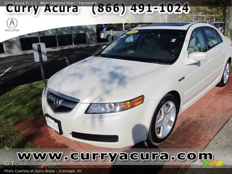 White Diamond Pearl / Parchment 2006 Acura TL 3.2
