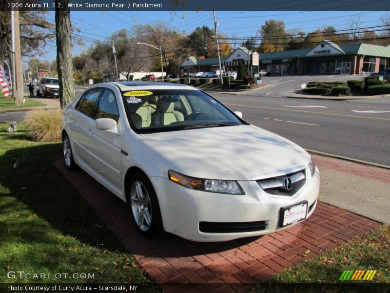 White Diamond Pearl / Parchment 2006 Acura TL 3.2