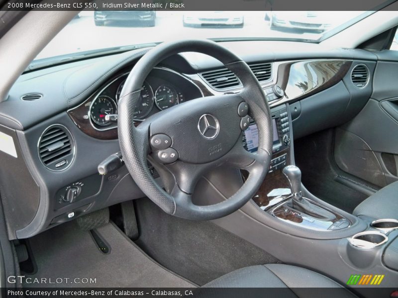 Iridium Silver Metallic / Black 2008 Mercedes-Benz CLS 550