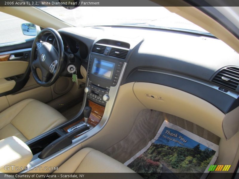White Diamond Pearl / Parchment 2006 Acura TL 3.2