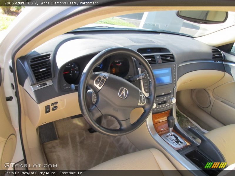 White Diamond Pearl / Parchment 2006 Acura TL 3.2