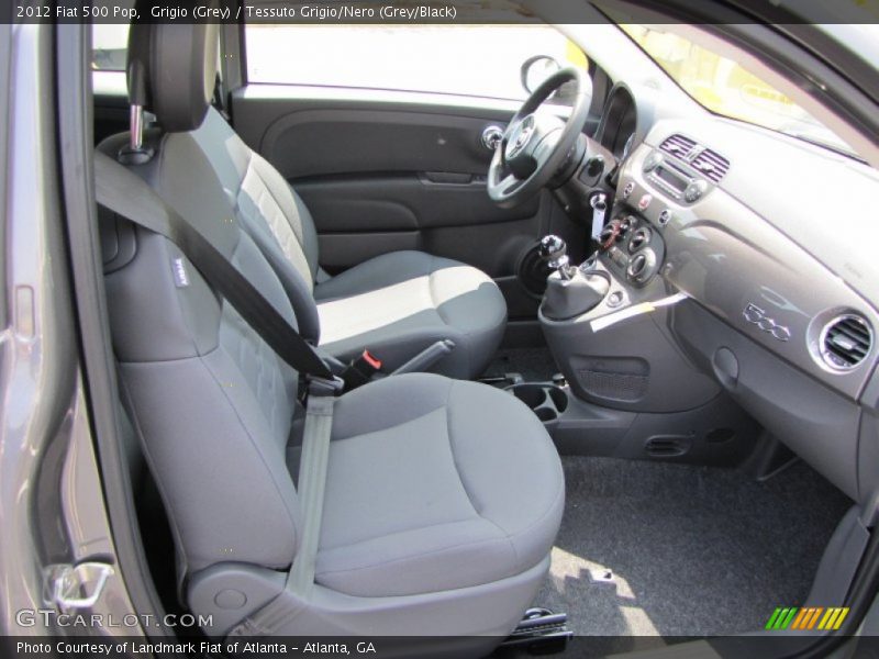 Grigio (Grey) / Tessuto Grigio/Nero (Grey/Black) 2012 Fiat 500 Pop