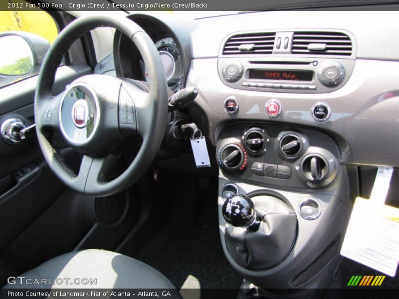 Grigio (Grey) / Tessuto Grigio/Nero (Grey/Black) 2012 Fiat 500 Pop