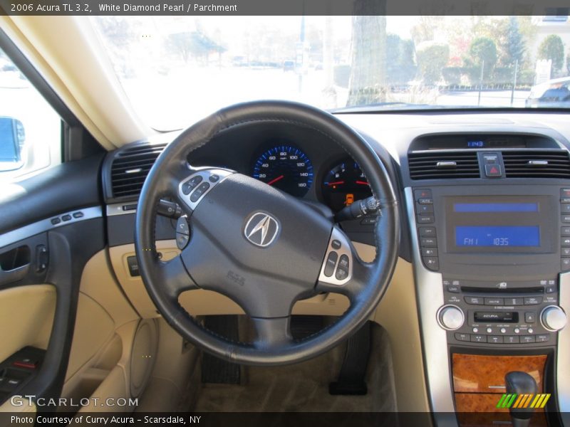 White Diamond Pearl / Parchment 2006 Acura TL 3.2
