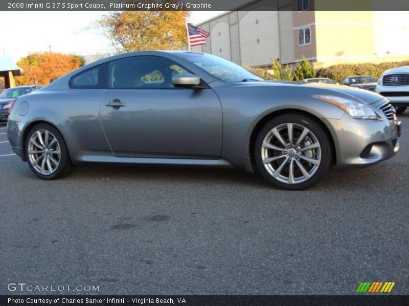 Platinum Graphite Gray / Graphite 2008 Infiniti G 37 S Sport Coupe