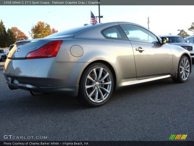 Platinum Graphite Gray / Graphite 2008 Infiniti G 37 S Sport Coupe