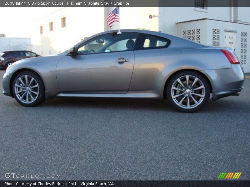 Platinum Graphite Gray / Graphite 2008 Infiniti G 37 S Sport Coupe