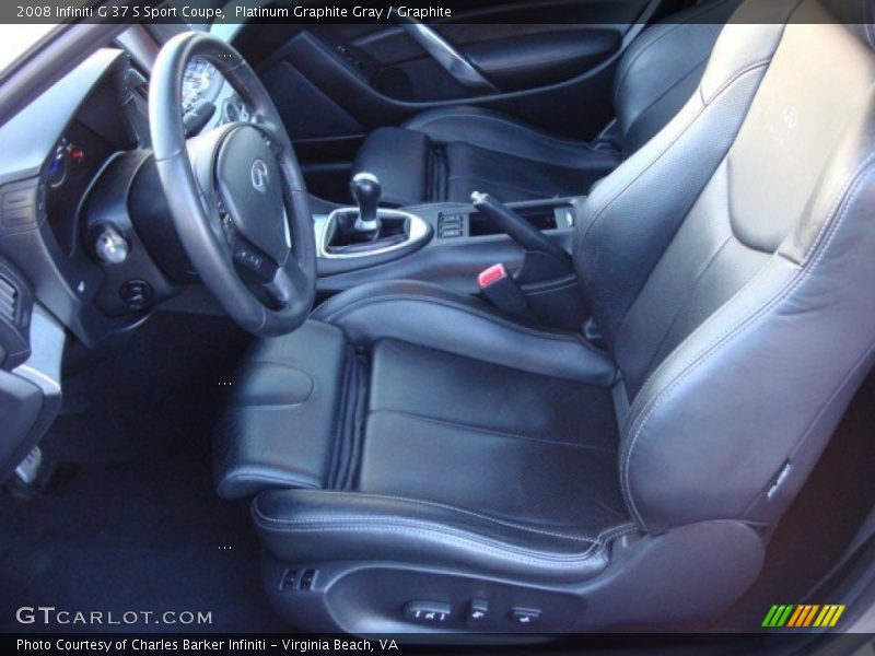 Platinum Graphite Gray / Graphite 2008 Infiniti G 37 S Sport Coupe