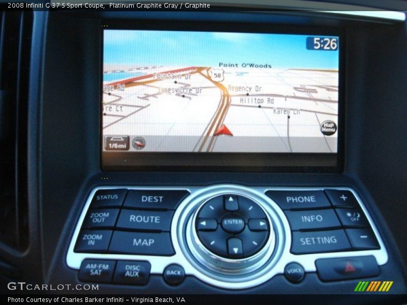 Platinum Graphite Gray / Graphite 2008 Infiniti G 37 S Sport Coupe