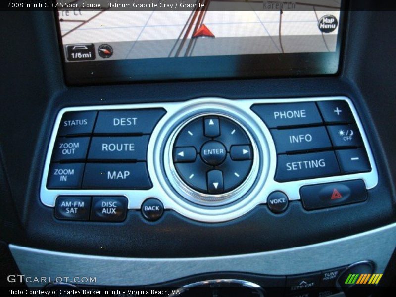 Platinum Graphite Gray / Graphite 2008 Infiniti G 37 S Sport Coupe