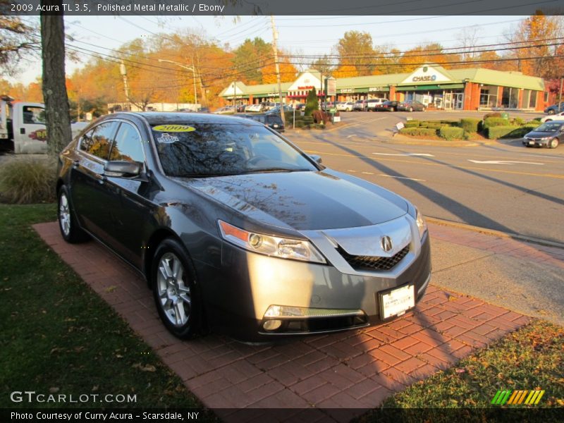 Polished Metal Metallic / Ebony 2009 Acura TL 3.5