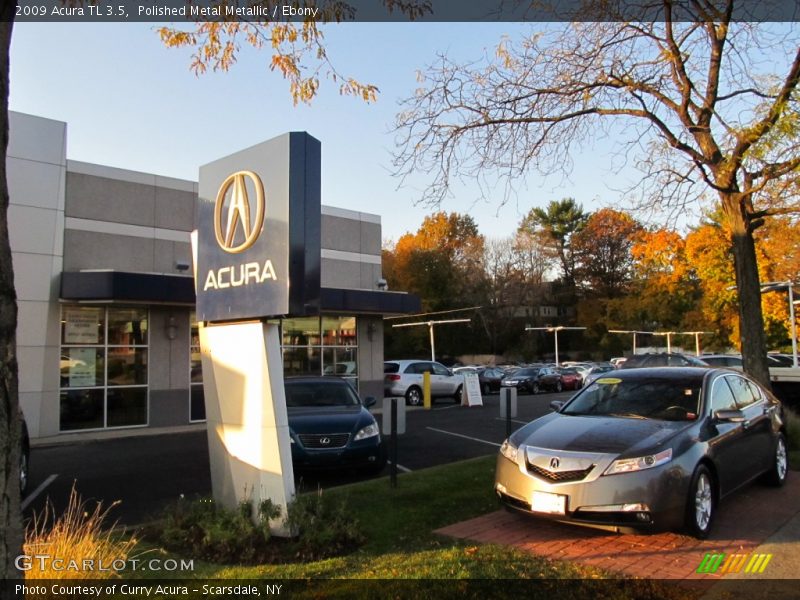 Polished Metal Metallic / Ebony 2009 Acura TL 3.5